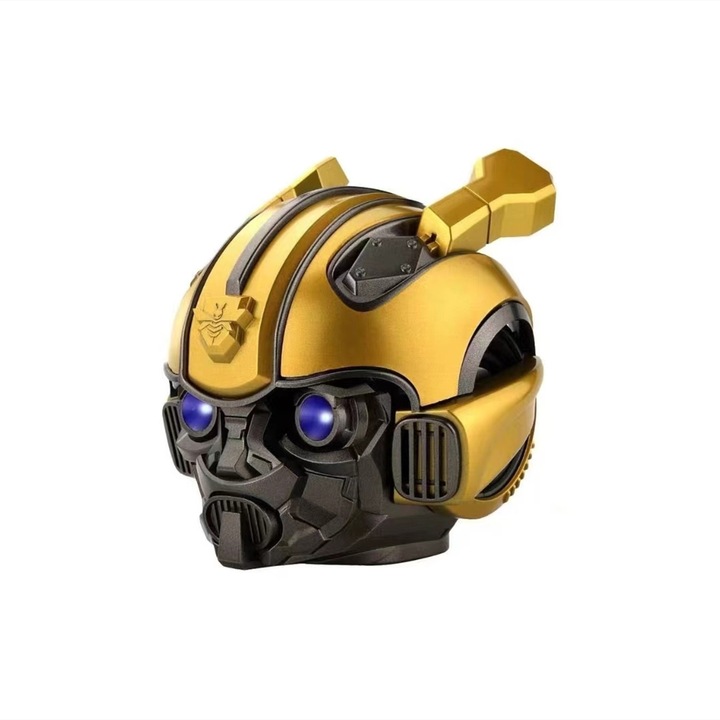 Bumblebee hordozható hangszóró, Bluetooth, TF kártyahely, FM rádió, arany/fekete