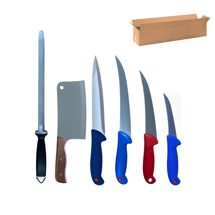 Комплект ножове Herum, многоцветни, 6 броя