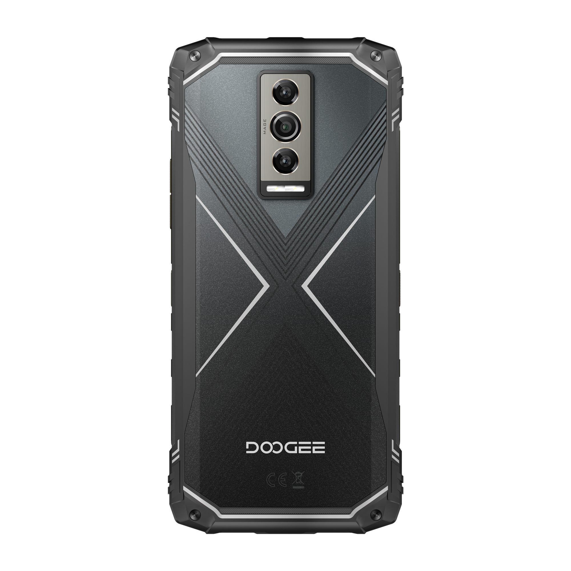 Smartphone robust DOOGEE Blade 10 Pro(2024) Android 14, 16GB+256GB(2TB) Telefon exterior, 6,56 inchi HD+, 50MP+8MP Baterie pentru camera 5150mAh, 3 sloturi pentru card/IP68/69K/NFC/Face Silver