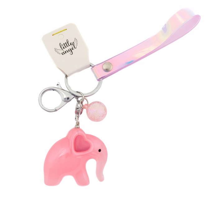 Ключодържател, Ангелче, B1308, Слон, Розов