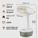 Aparat de calcat vertical, fier de calcat portabil Lehnedar®, 1800W, 2 setari de abur, rezervor de apa detasabil 350ml, auto oprire, 30 gr/min, talpa ceramica, alb