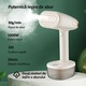 Aparat de calcat vertical, fier de calcat portabil Lehnedar®, 1800W, 2 setari de abur, rezervor de apa detasabil 350ml, auto oprire, 30 gr/min, talpa ceramica, Galben deschis