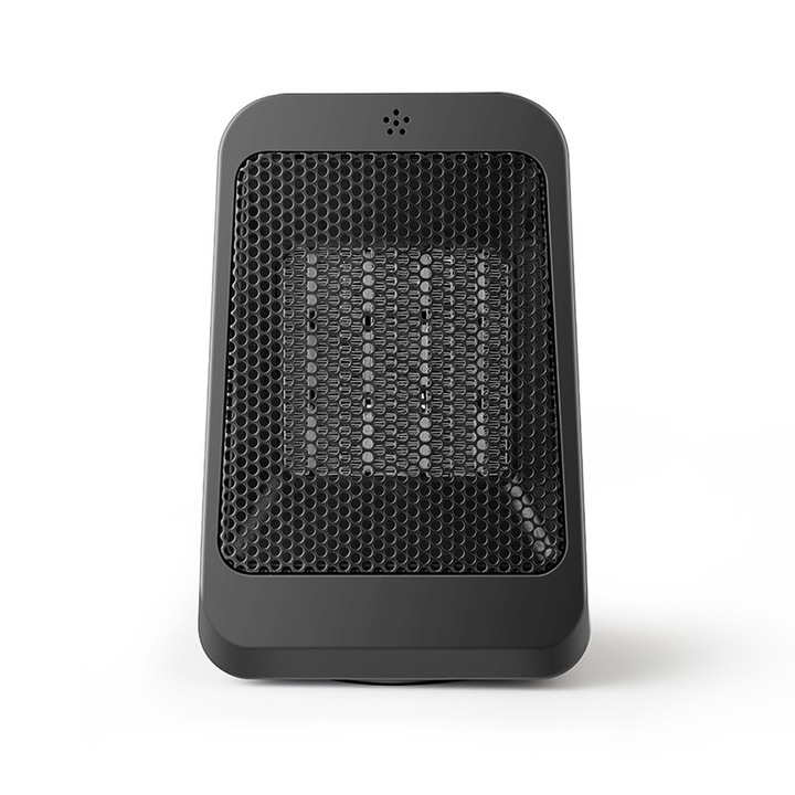 Incalzitor electric, incalzire rapida PTC, telecomanda inteligenta, temporizator, leagan mare cu unghi larg, reglare cu 3 viteze, protectie de siguranta, negru