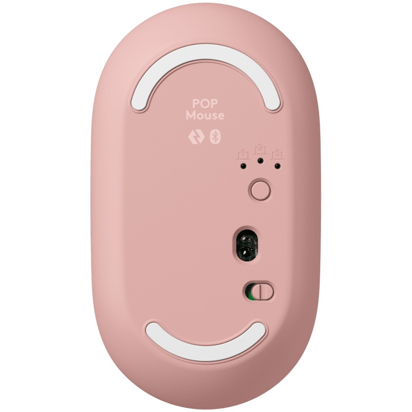 Mouse Wireless Logitech POP cu emoji, Bluetooth, Silent Touch, 3
