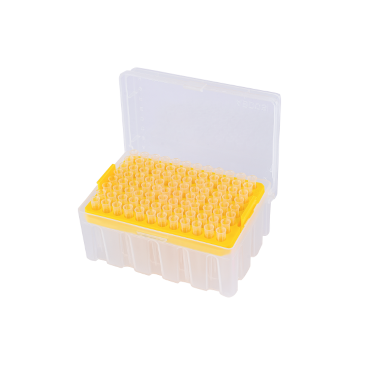 Varfuri pentru pipete, cu filtru, cu retentie scazuta, transparente, sterile, 0.1 – 10 μl (gradate), tip rack, 10x96