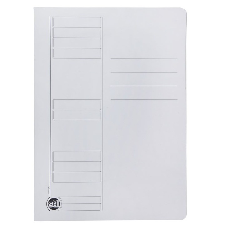 Dosar cu sina STIL, carton, alb
