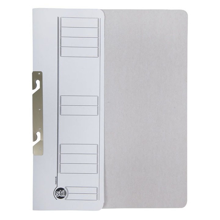 Dosar incopciat 1/2 STL, carton, 230g/mp, alb