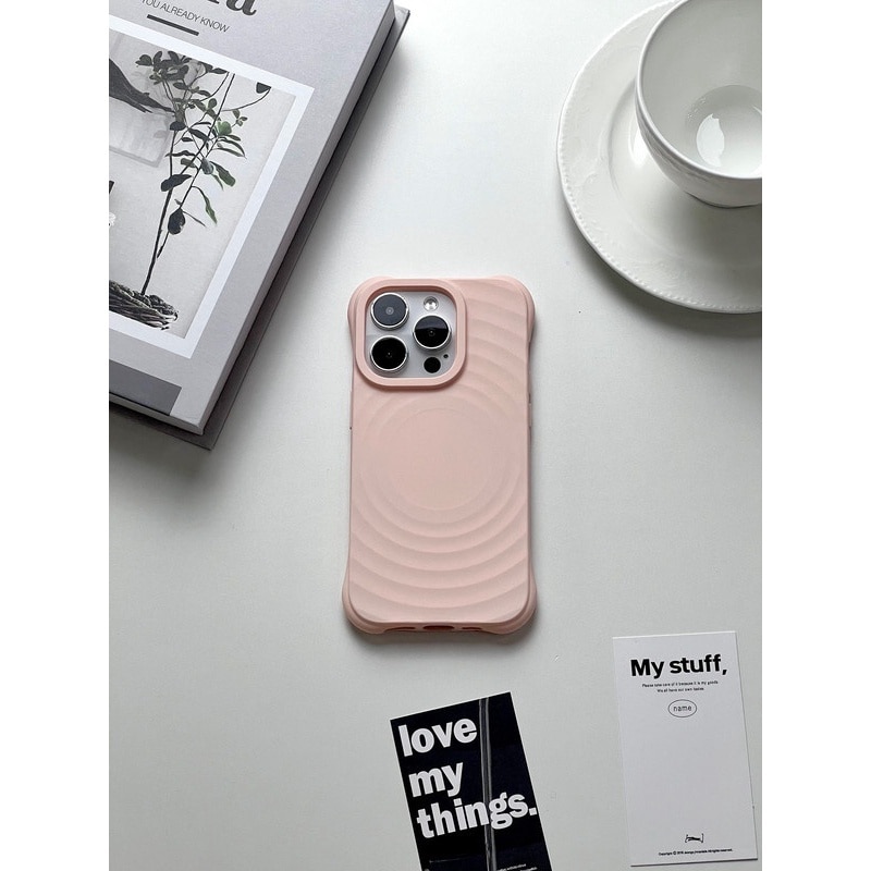 Husa protectie telefon, Silicon, Compatibila cu MagSafe, Pentru iPhone 16 Pro Max, Roz