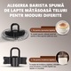 Aparat pentru spuma lapte 4 in 1, Aiorber, 400W, 240 ml, Spumare Cald si Rece, Spumator de lapte pentru Latte, Ciocolata, Cappuccino, Functie Incalzire, Keep Warm si Control Temperatura, Inox, negru