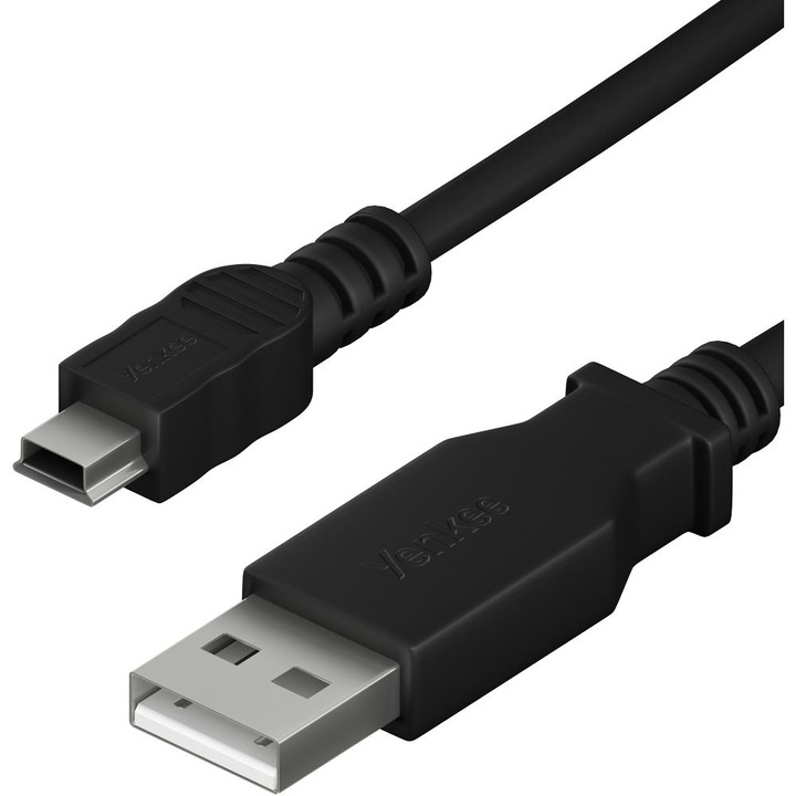 Yenkee YCU 010 BK USB A / miniUSB 1, 5m töltő