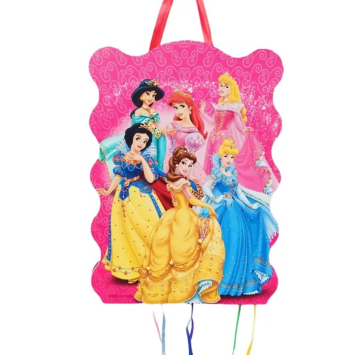 Pinata cu panglici, model printese, 30x40 cm, It's Party Time