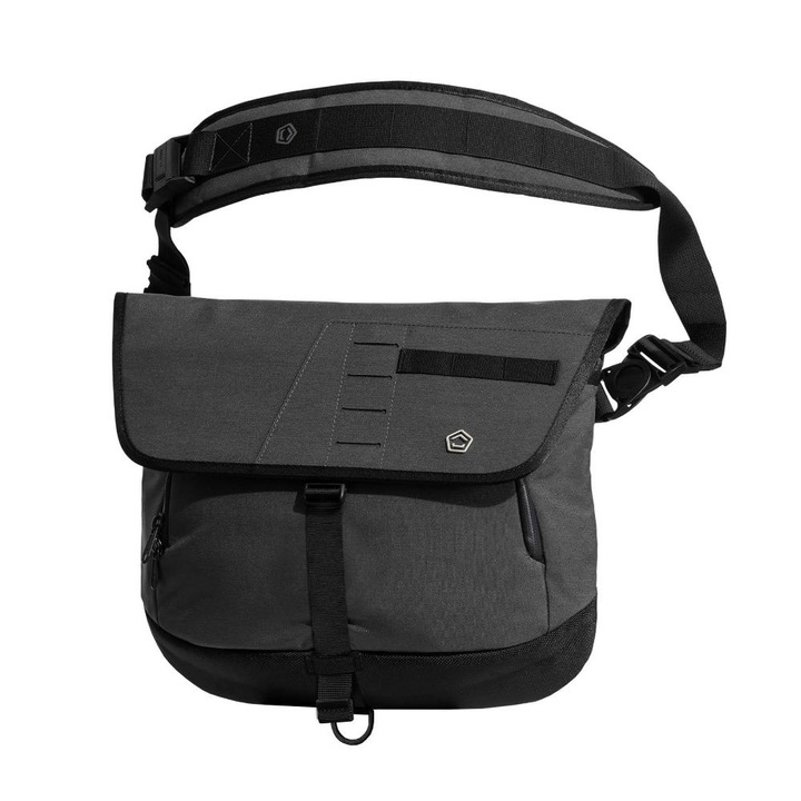 Geanta Consul Messenger Pentagon, 40x28x12cm, impermeabil, 13.4 litri, negru