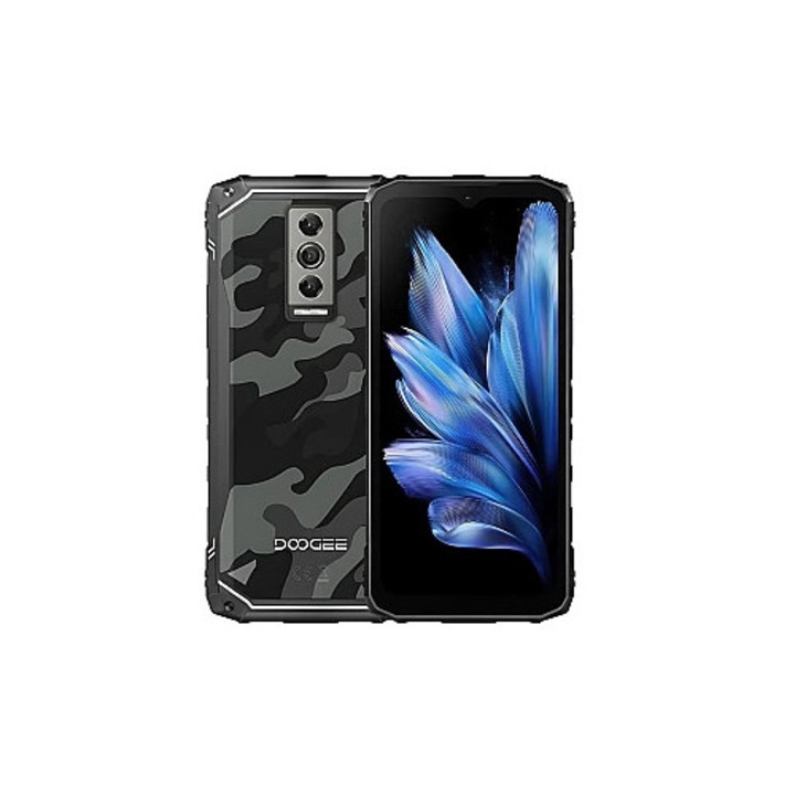 Telefon mobil Doogee Blade 10, Gri, 4G, 6.56" HD+ 90Hz, 9GB RAM(4GB + 5GB extensibil), 128GB ROM, Spreadtrum T606 Octa Core, Android 14, 5150mAh, Face ID, Dual SIM