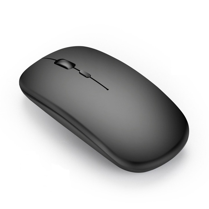 Mouse Bluetooth, 5.2, silentios, negru, dimensiuni mici