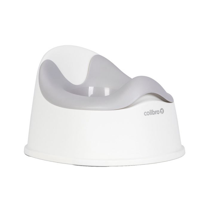 Olita cu vas detasabil si forma ergonomica Colibro Solo, Cloud Grey