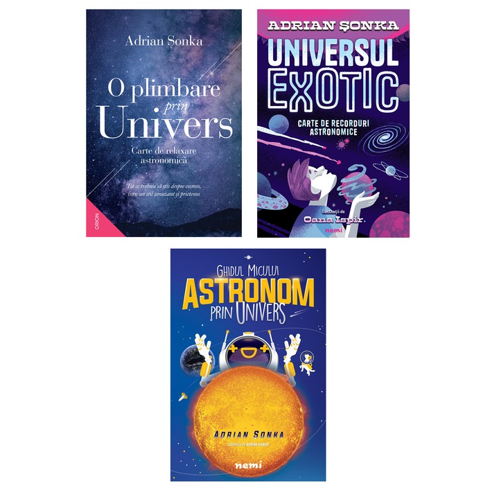 Pachet Aventuri prin Univers 3 volume - Adrian Sonka