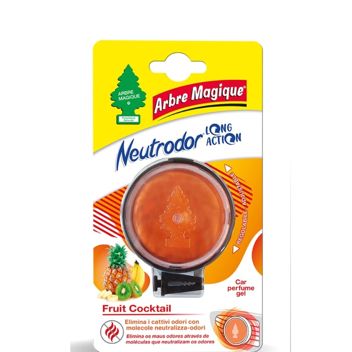 Autóillatosító Arbre Magique Neutrodor hosszan tartó Fruit Cocktail 7g
