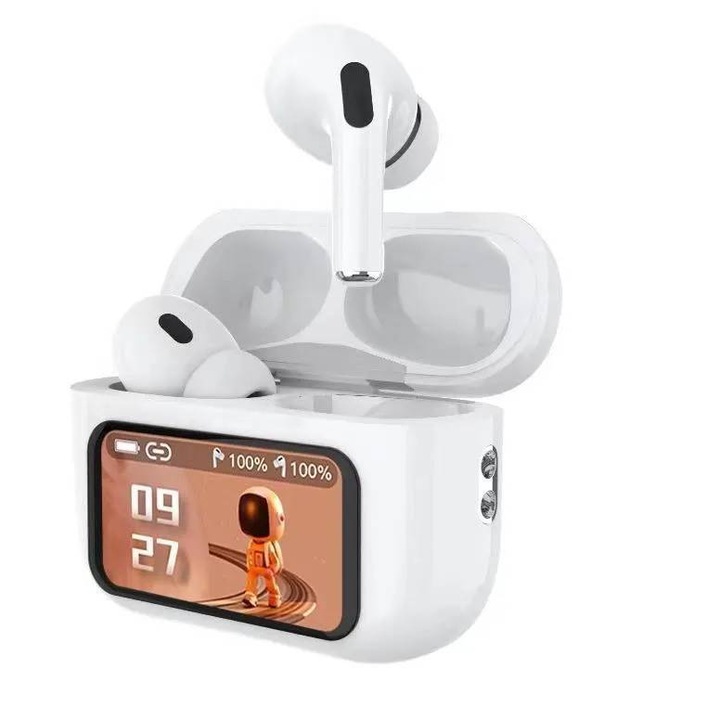 FreshMobile L-58 TWS vezeték nélküli fejhallgató, zajszűrős, fehér, fülbe helyezhető