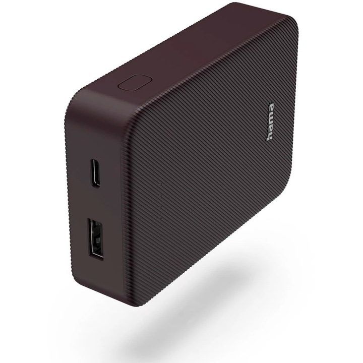 Hama Color 10 külső akkumulátor, 10000 mAh, USB-C, USB-A, Lila