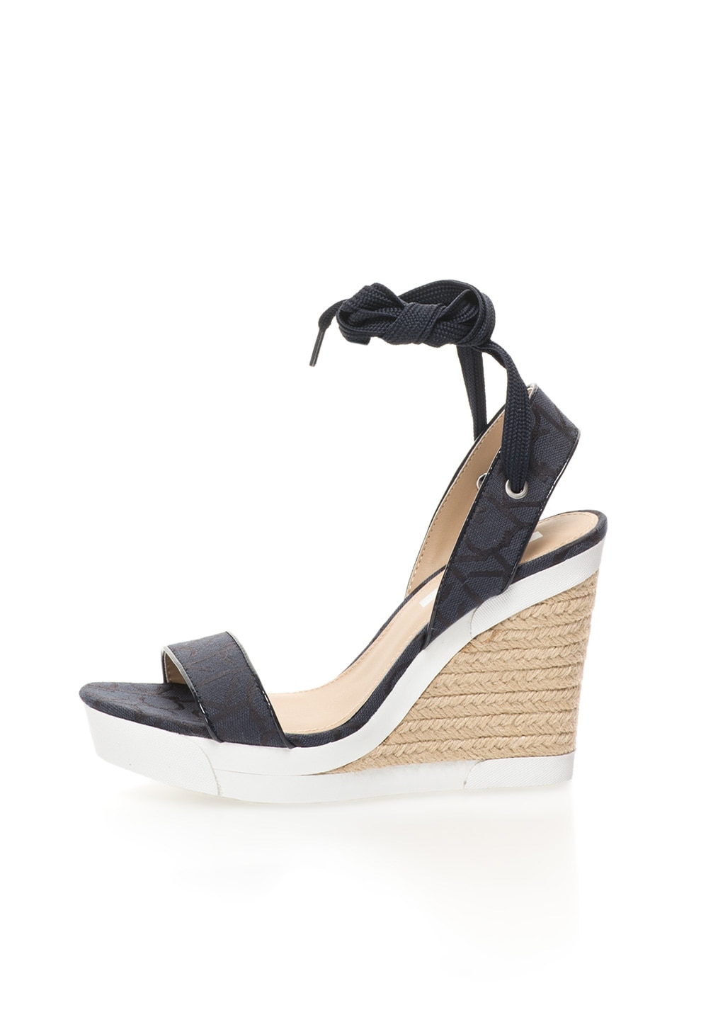 Megalopolis lose yourself Frank Calvin Klein Jeans Sandale wedge bleumarin inchis Eleanor 36 - eMAG.ro