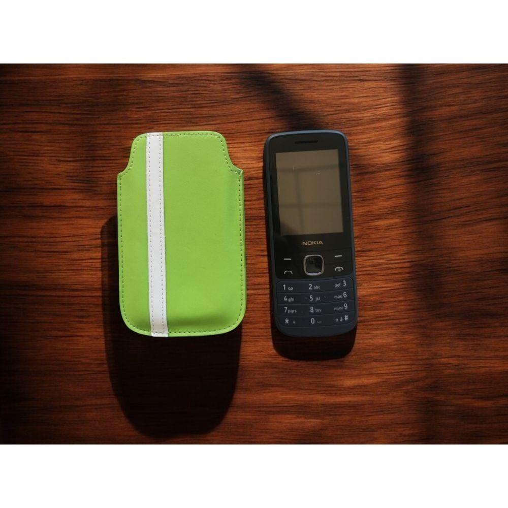Husa G-Tech Tip Saculet Compatibila cu Nokia 225 4G(2020), piele ecologica, Verde Aprins