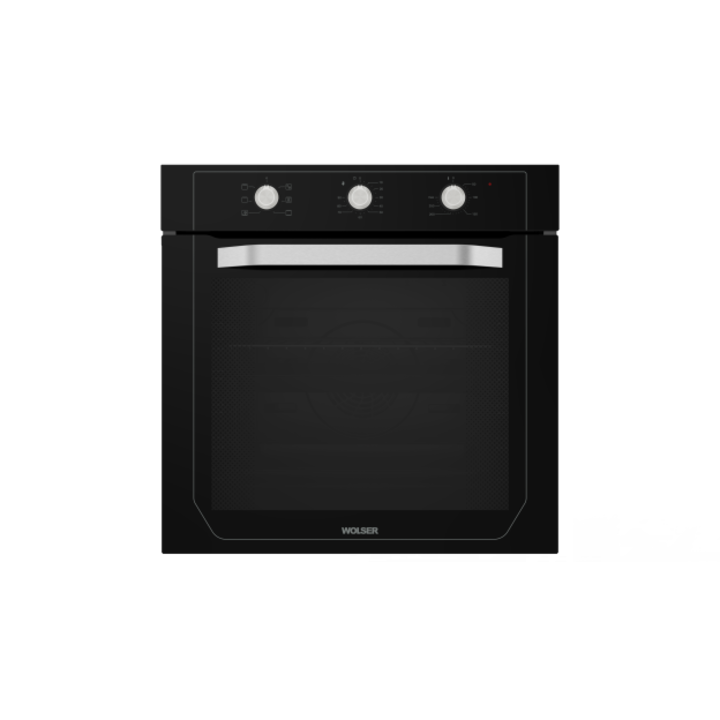 Cuptor incorporabil Wolser WL-AD 672 Dark Black Glass, Electric, 72L, Clasa A, Soft Close, Sistem de racire si ventilare
