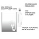 ISTA Mini kúpos CO2 diffúzor 2in1 Small I-685