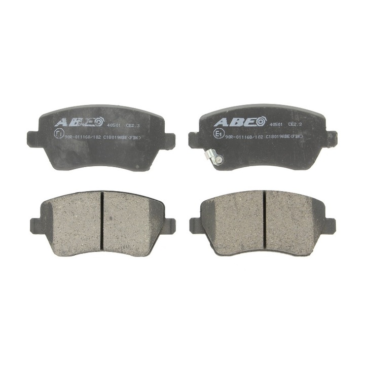 Első fékbetét készlet ABE kompatibilis Nissan Micra III, Micra IV, Micra V, Note, Terrano