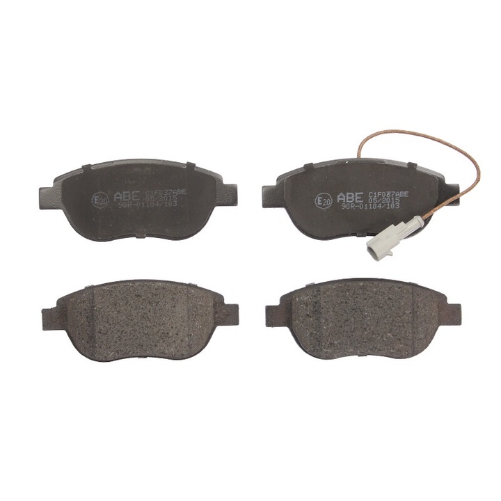 Első fékbetét készlet ABE kompatibilis Fiat 500, Bravo II, Doblo, Doblo Cargo, Doblo/minibusz, Fiorino