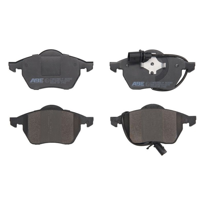 Audi A4 B5, A4 B6, A4 B7, A4 B8, A6 C4, A6 C5, A6 C6, A8 D3 kompatibilis ABE első fékbetét készlet