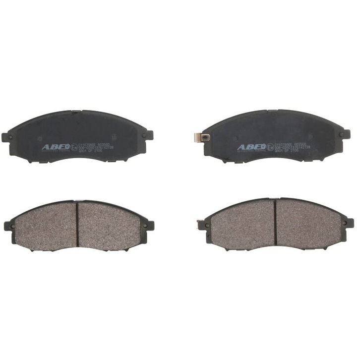 Első fékbetét készlet ABE kompatibilis Nissan Cedric, Murano II, Navara, Navara Np300, Np300, Pathfinder II, Pick Up, Primera, Qashqai I, Serena, Terrano II, Urvan, Vanette