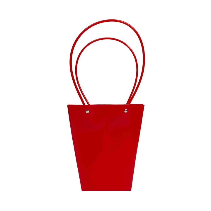 Set 10 pungi pentru ghiveci, culoare rosu, 20x17x12 cm, B.S.P. / SL097_2