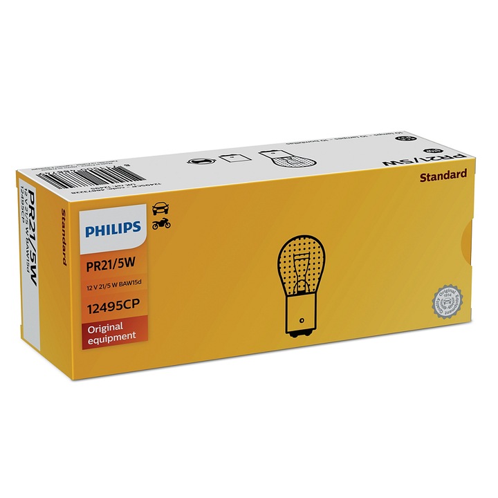 Bec Halogen Philips PR21/5W Vision 12V 21/5W BAW15d