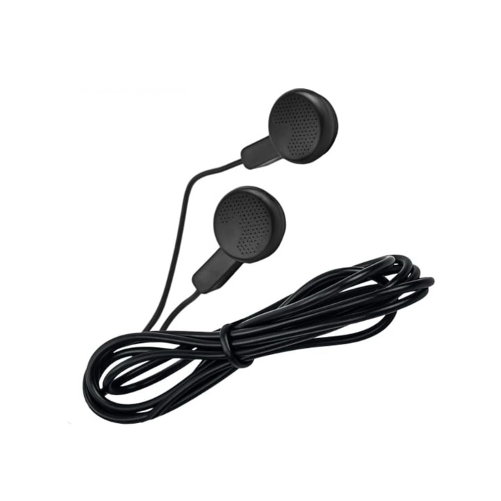 Casti universale cu jack 3.5mm, Negru, Blister