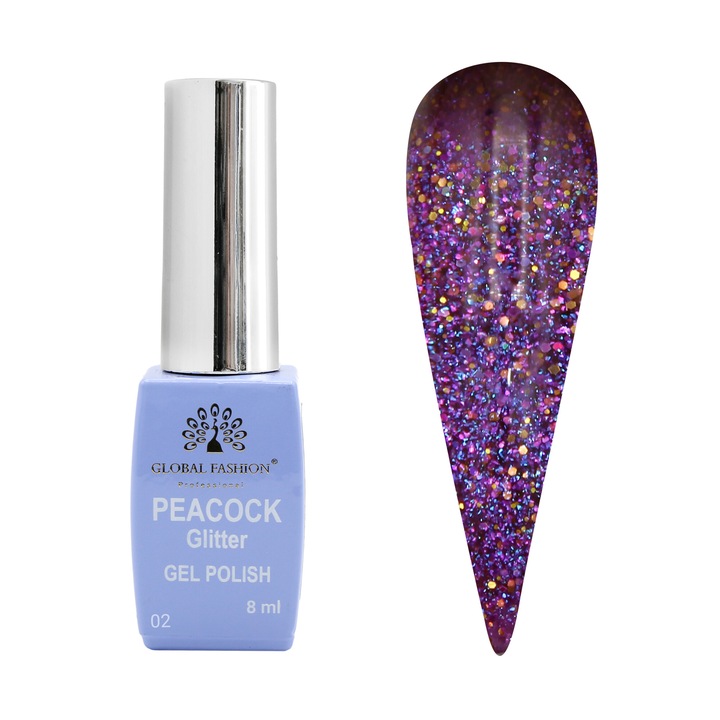 Oja semipermanenta Peacock 8 ml, 02