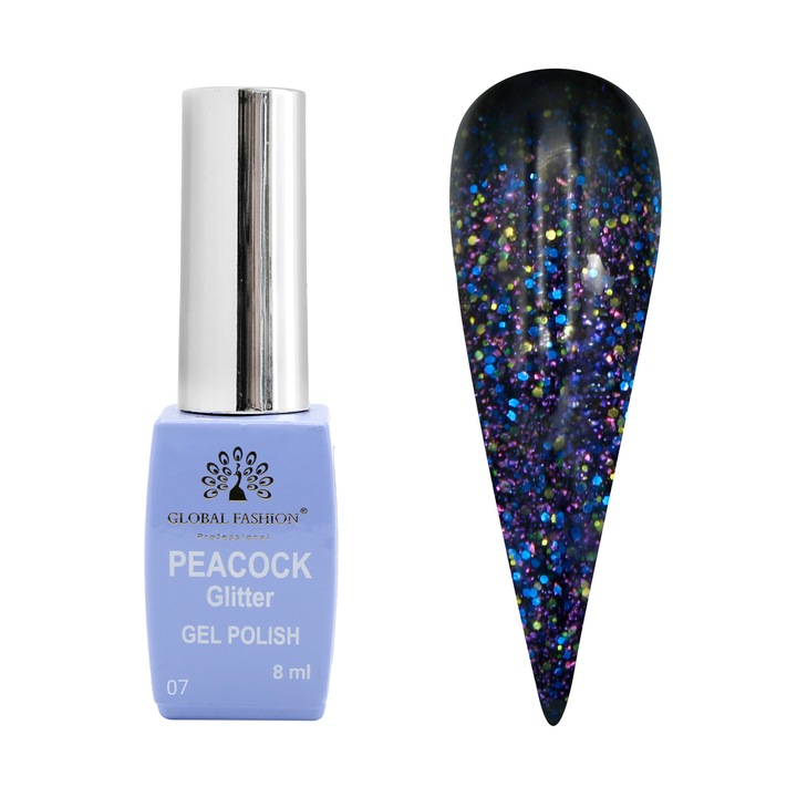 Oja semipermanenta Peacock 8 ml, 07