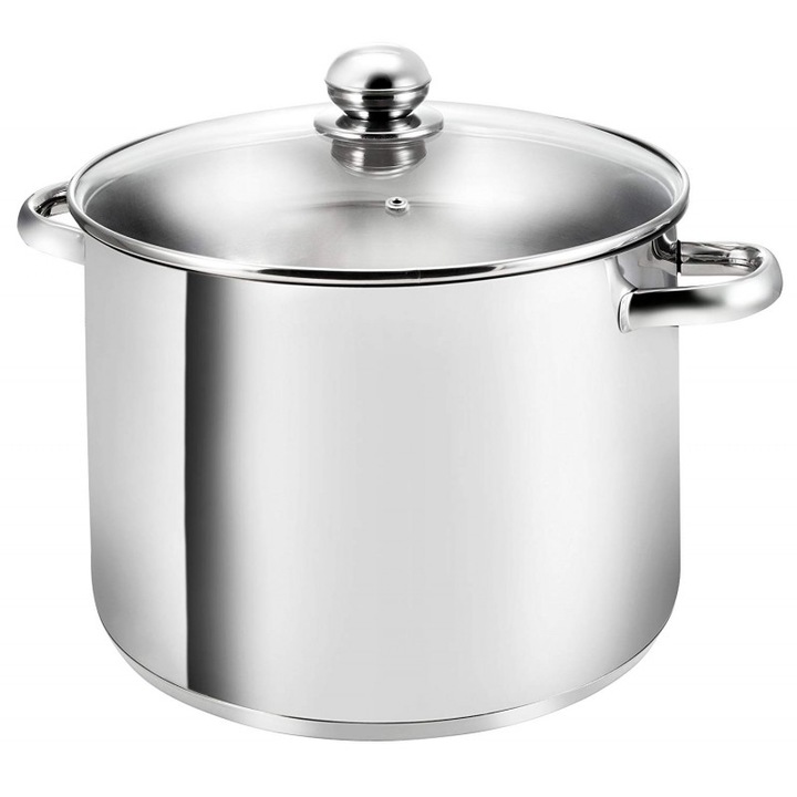 Oala din inox cu capac din sticla , 16 l , SWBSAGR2130