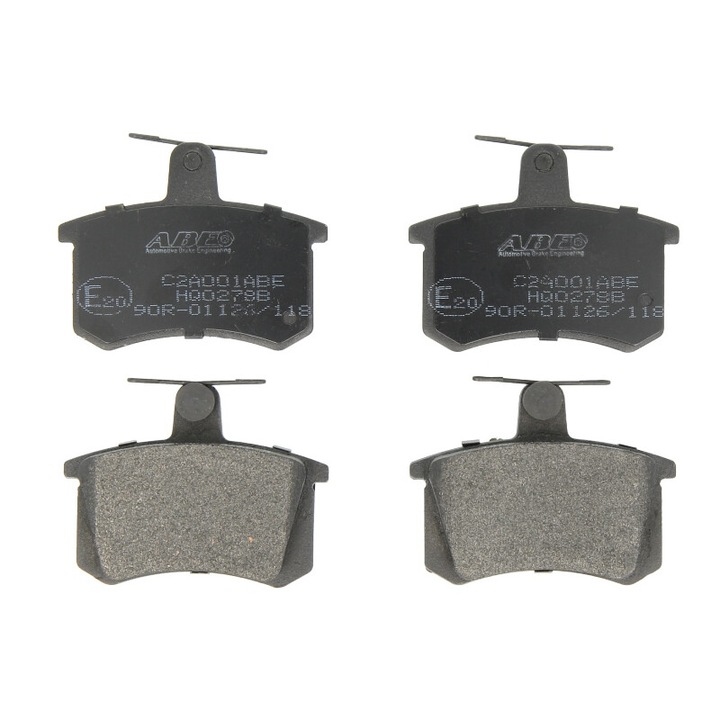 Alfa Romeo 164, 33-mal kompatibilis ABE hátsó fékbetét készlet