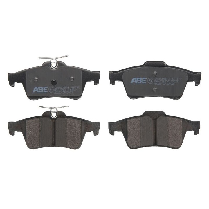 Volvo C30, C70 II, S40 II, S80 II, V40, V50 kompatibilis ABE hátsó fékbetét készlet