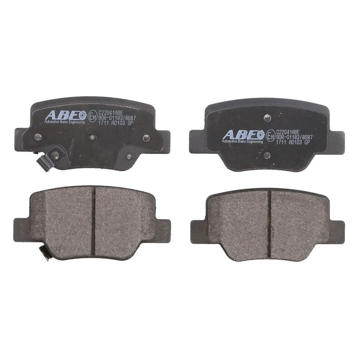 Toyota Verso kompatibilis ABE hátsó fékbetét készlet