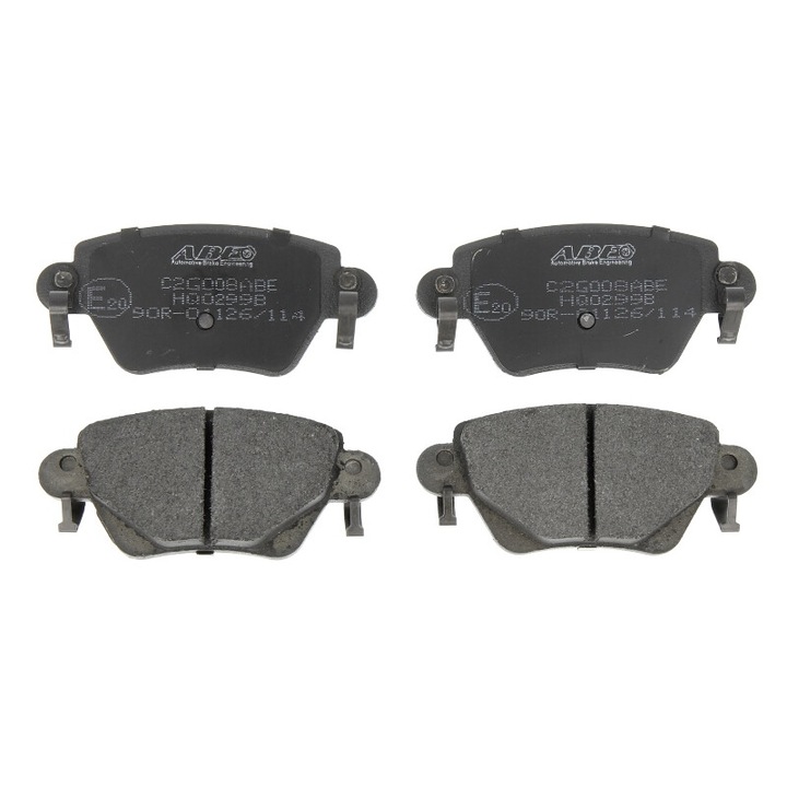 Alfa Romeo 159-el kompatibilis ABE hátsó fékbetét készlet