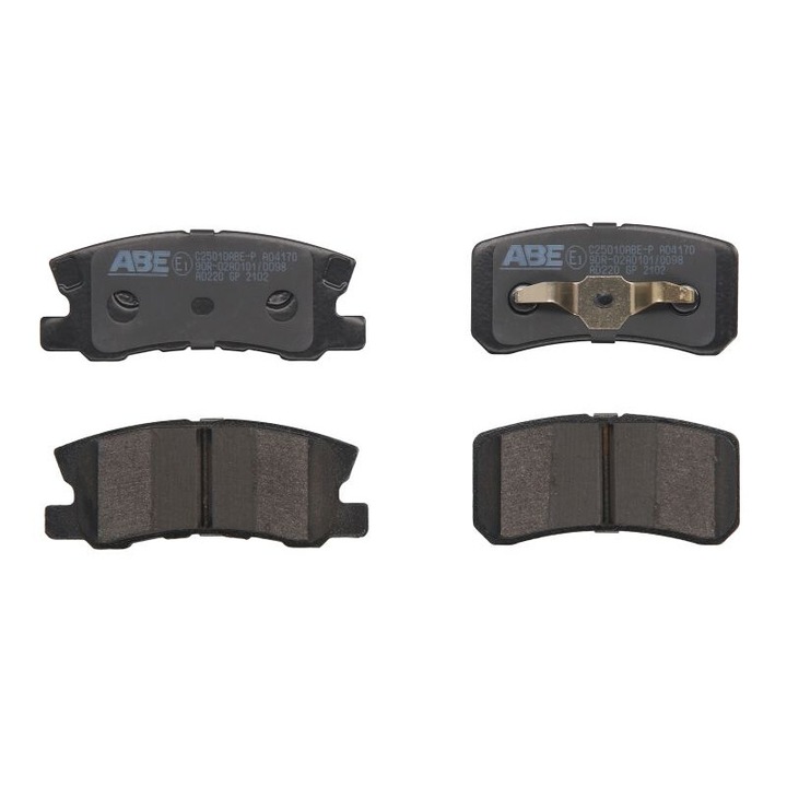 Lancia Flaviával kompatibilis ABE hátsó fékbetét készlet