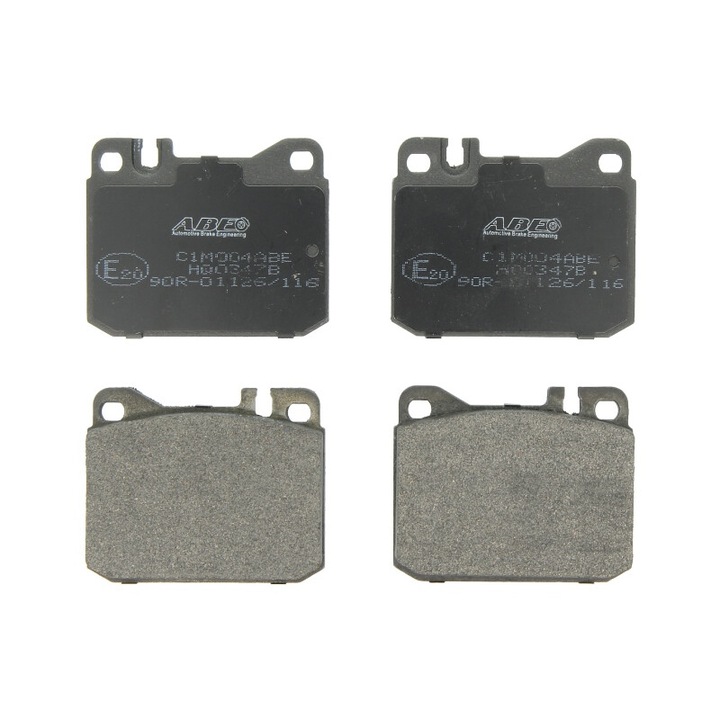 Első fékbetét készlet ABE kompatibilis Mercedes 123 C123, 123 T-model S123, 123 W123, 124 W124, S C126, S W116, S W126, Sl R107