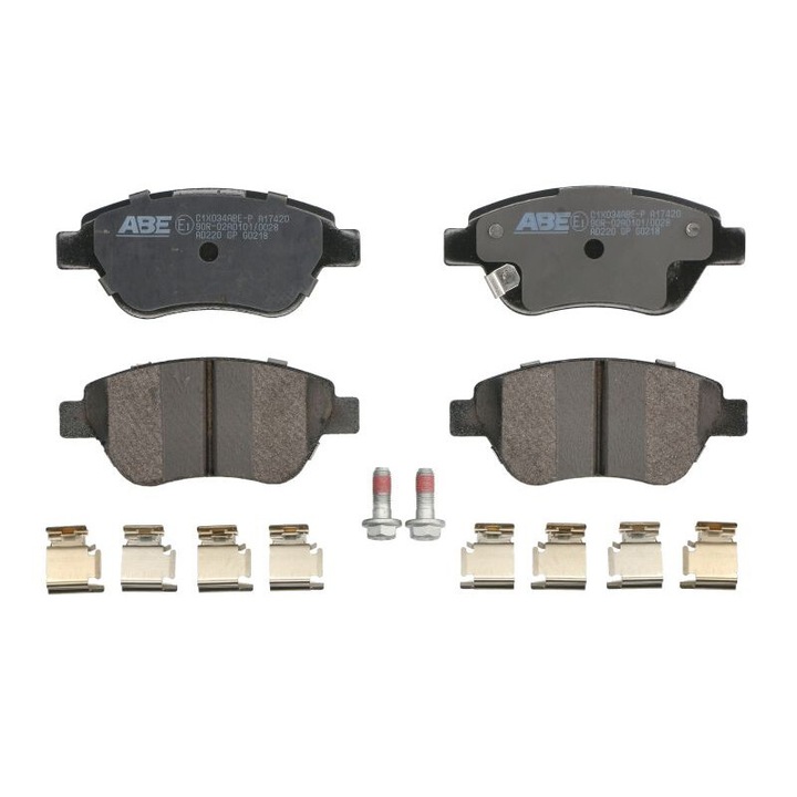 Első fékbetét készlet ABE kompatibilis Opel Adam, Corsa D, Corsa D/ferdehátú