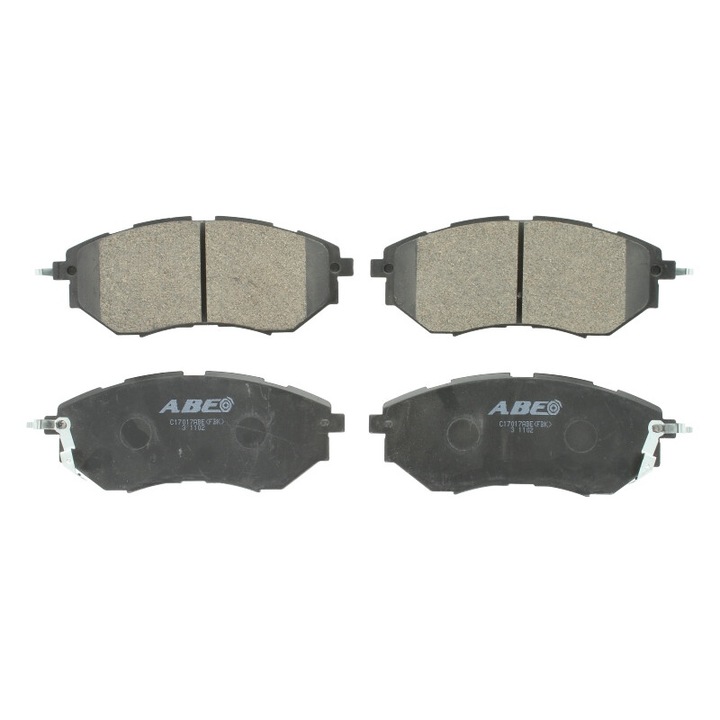 Első fékbetét készlet ABE kompatibilis Subaru Forester, Impreza, Legacy III, Legacy IV, Legacy V, Levorg, Outback, Tribeca, XV
