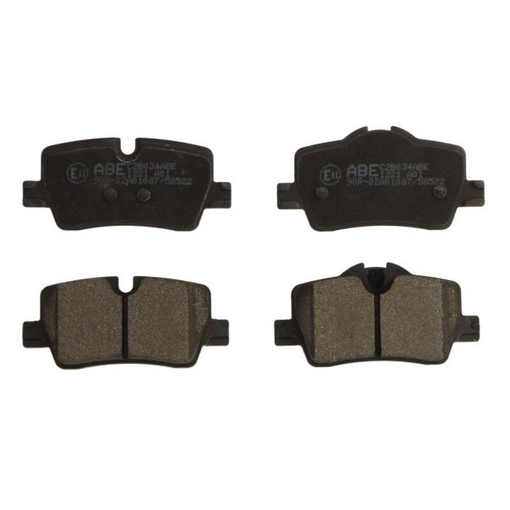 Bmw 2 G42, G87, 3 G20, G80, G28, 3 G21, 3 G21, G81, 4 G22, G82, 4 G23, G83, 4 Gran Coupe G26 kompatibilis ABE hátsó fékbetét készlet