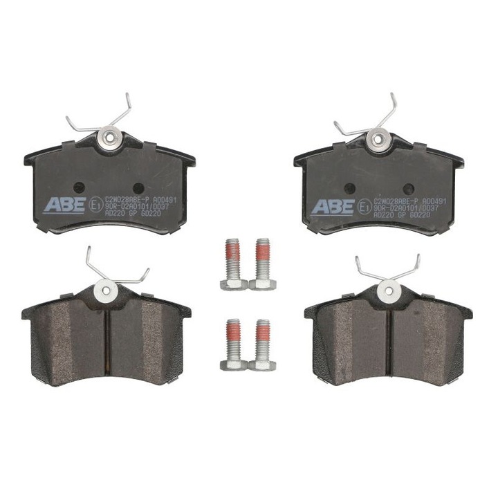 ABE hátsó fékbetét készlet, 182053, Ds Ds 3-mal kompatibilis