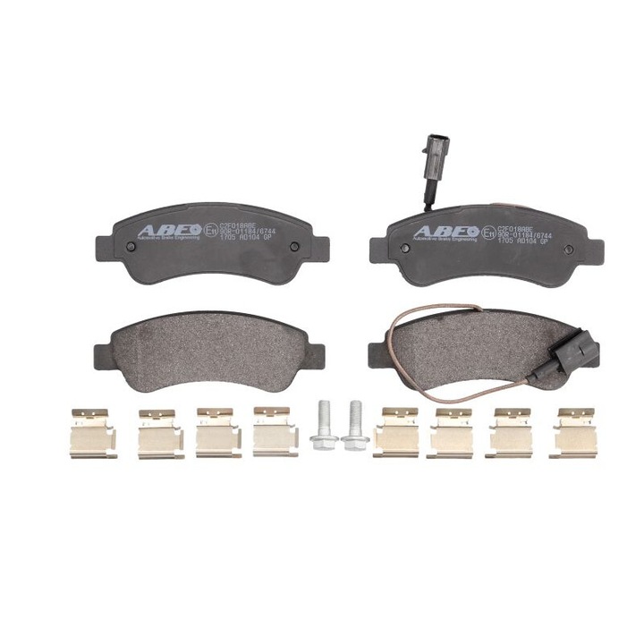 Fiat Ducato kompatibilis ABE hátsó fékbetét készlet