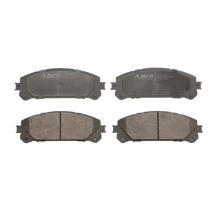 Első fékbetét készlet ABE kompatibilis Toyota Bz4x, Camry, Highlander, Highlander / Kluger, Previa III, Rav 4 IV, Rav 4 V, Sienna