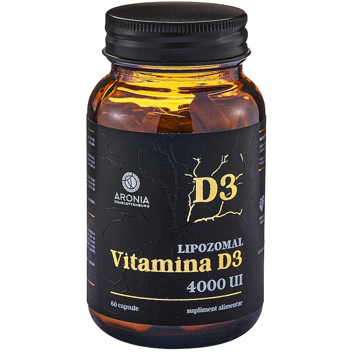 Vitamina D3 Lipozomala la 4000 UI – 60 capsule cu capacitatea de absorbtie de peste 99% in organism